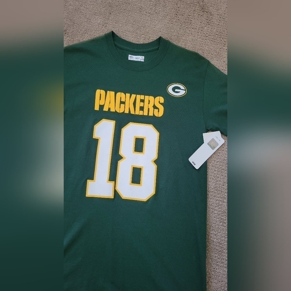 NFL Green Bay Packer Randall Cobb 18 Short Sleeve Football Shirt - Picture 7 of 8